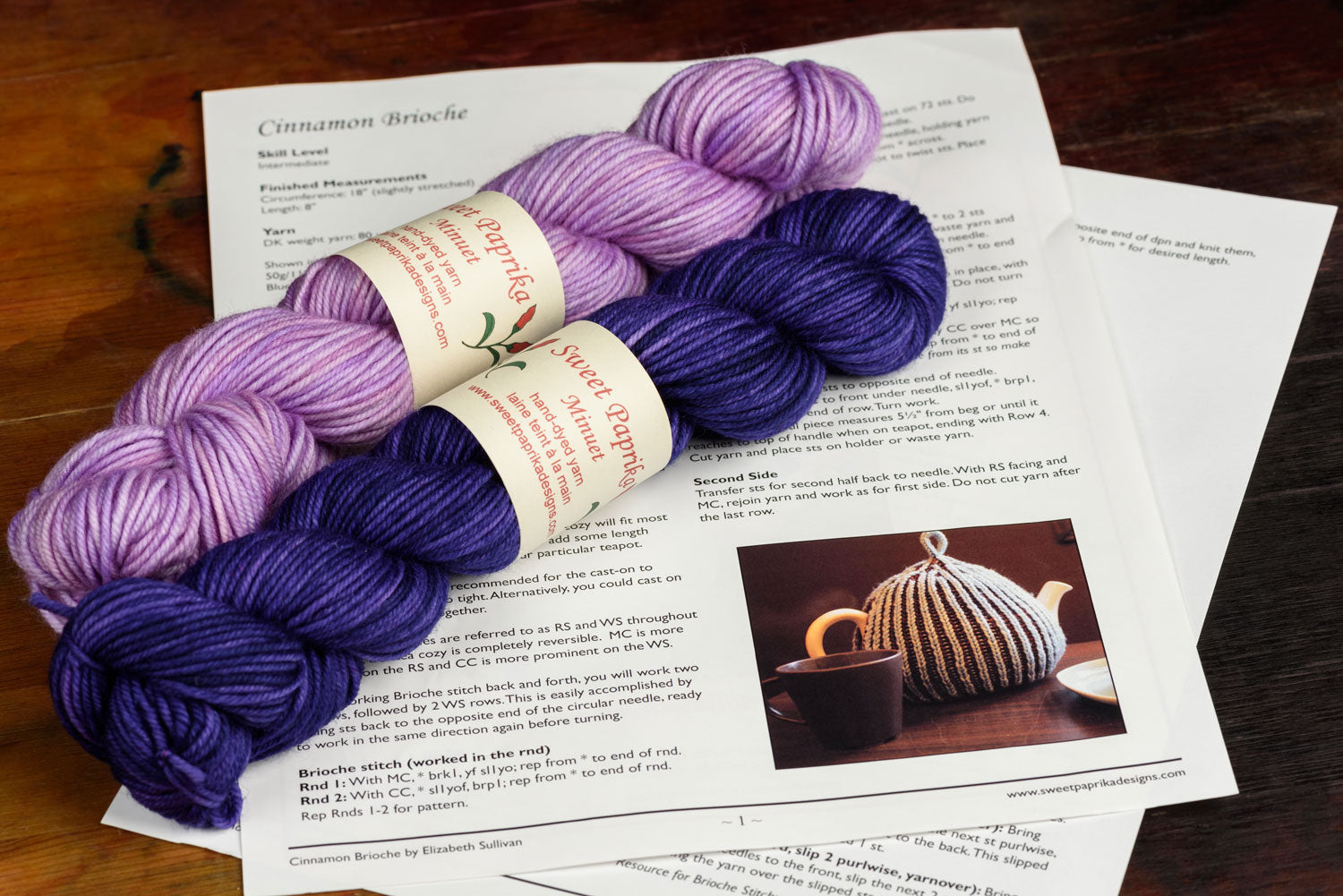 Cinnamon Brioche Tea Cozy Knitting Kit