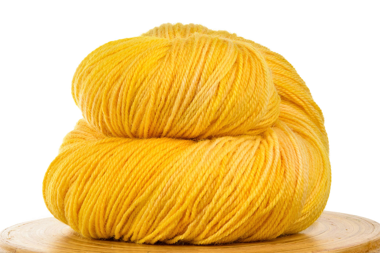 Pizzicato hand-dyed BFL sock yarn in Duckling