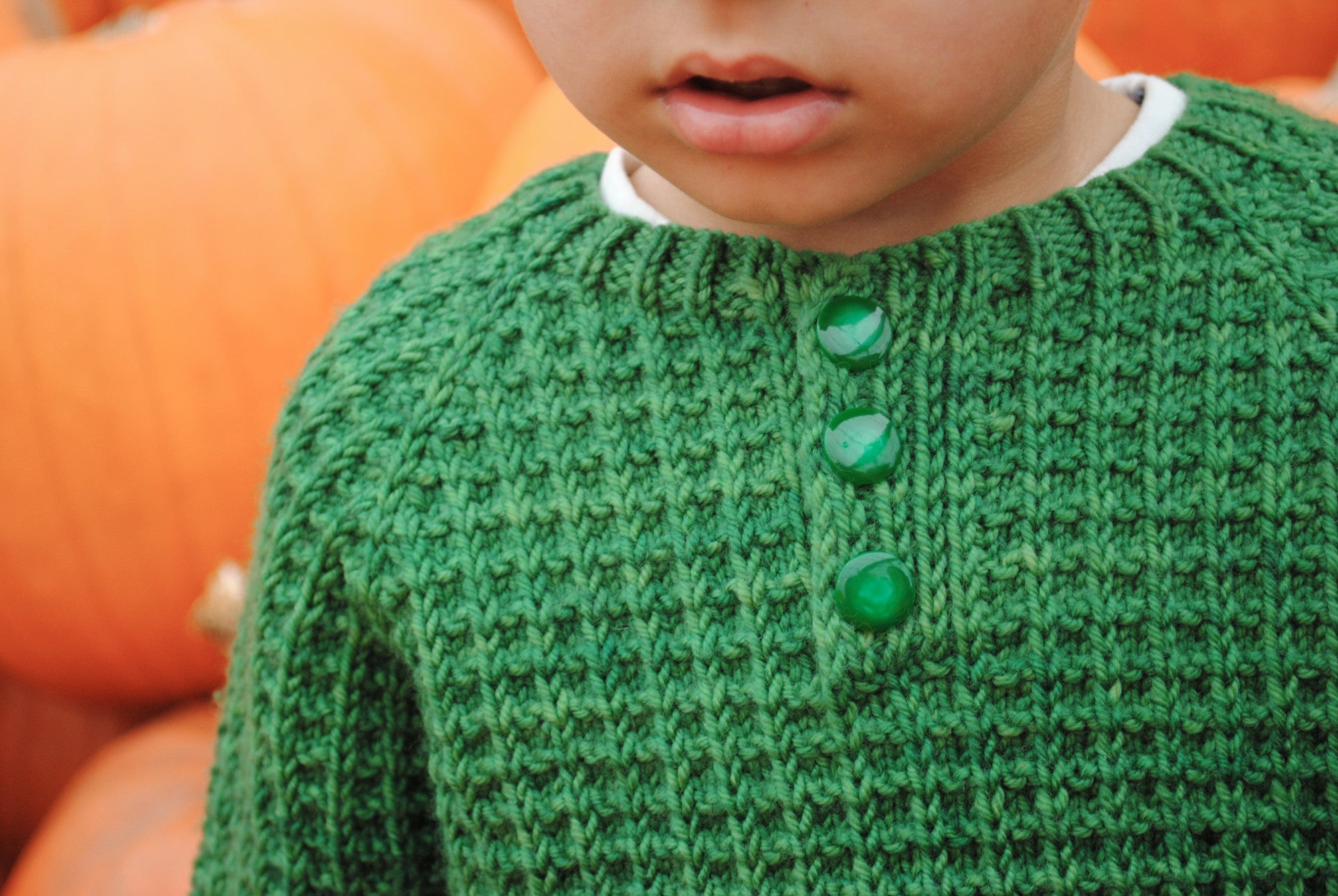 Bur Oak Raglan button detail
