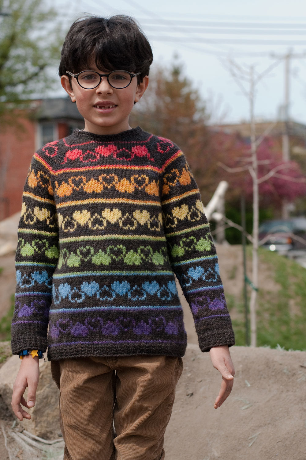Rainbow Heart Sweater