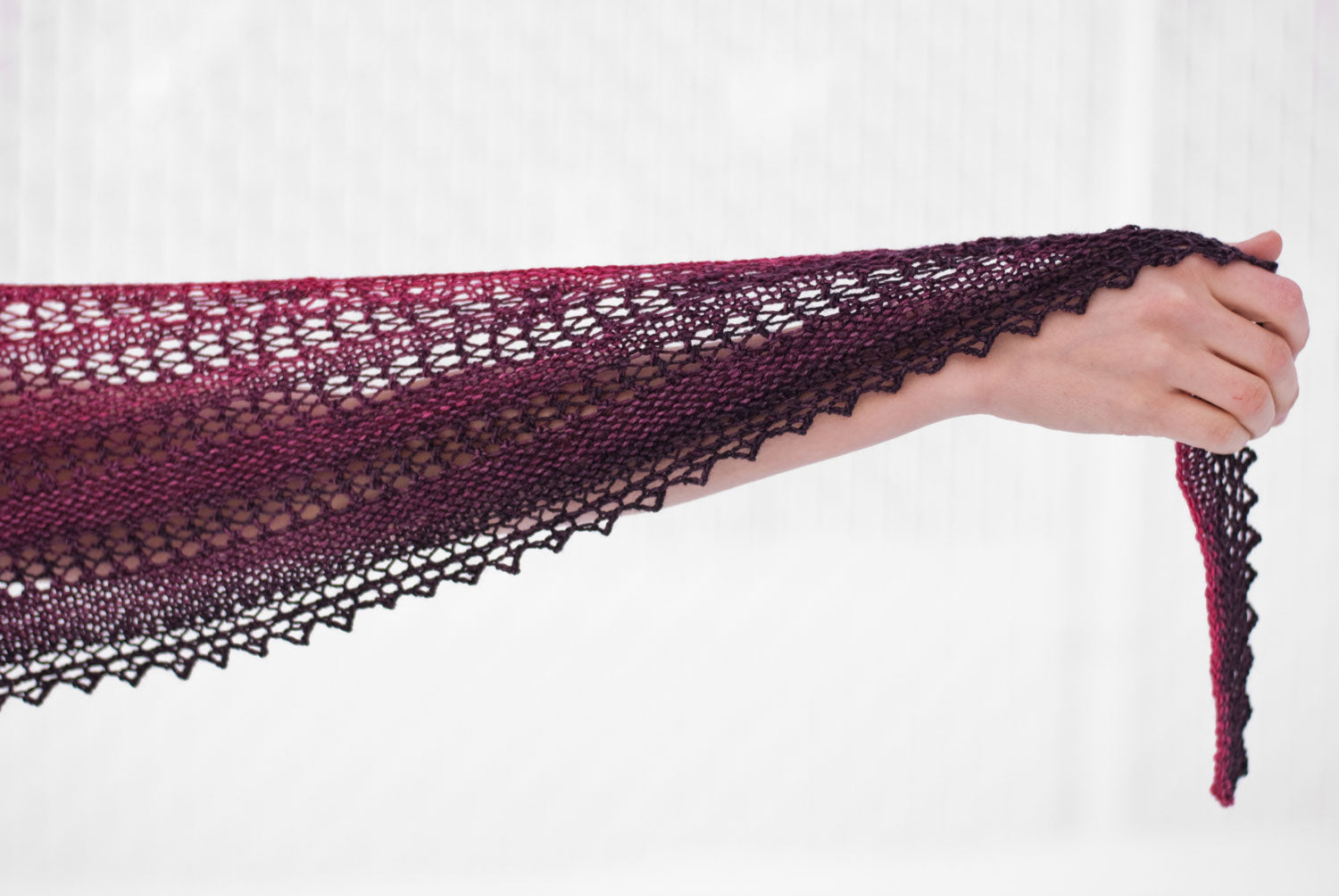 That Night There Were Roses knitting pattern lace detail