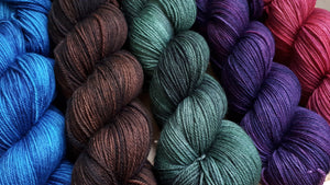 New colour experiments on Messa di Voce yarn