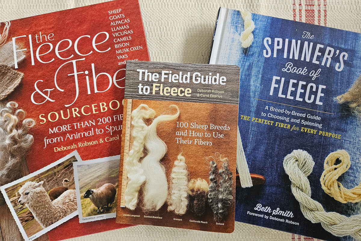 Three books about sheep and fibre