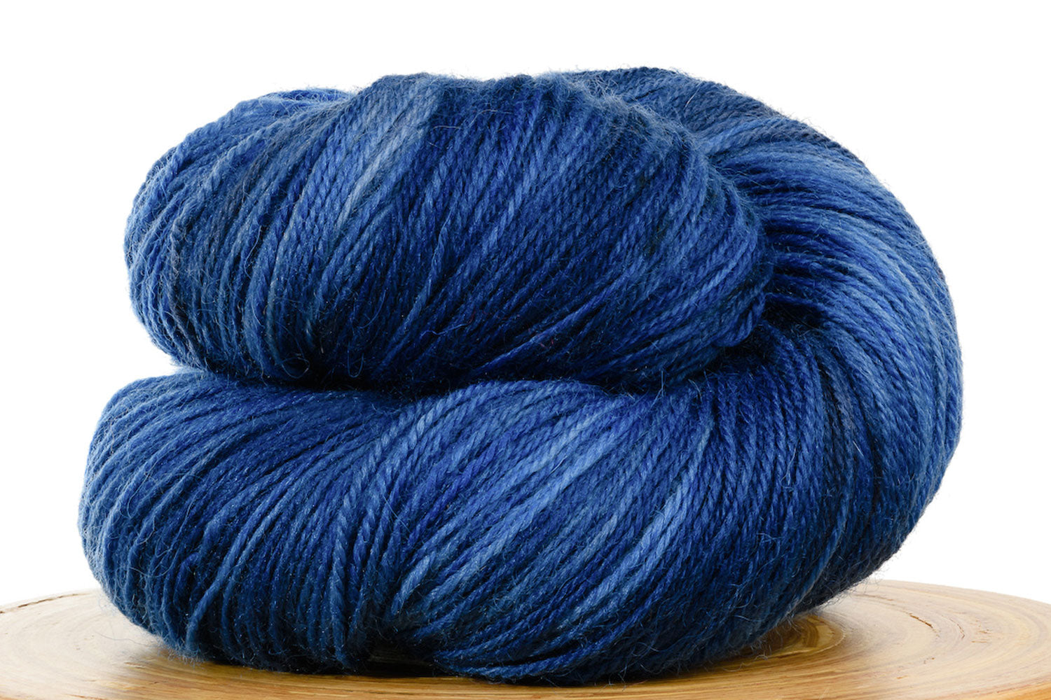Pizzicato hand-dyed BFL sock yarn in Mountain Bluebird