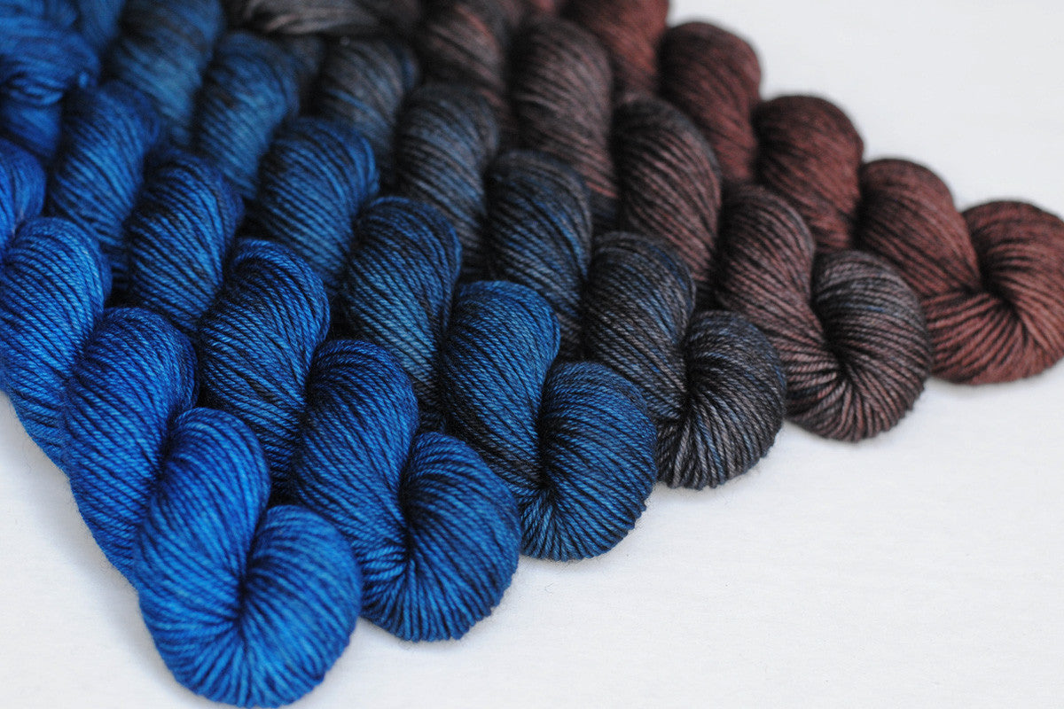 Crescendo hand-dyed gradient yarn set - Gaia