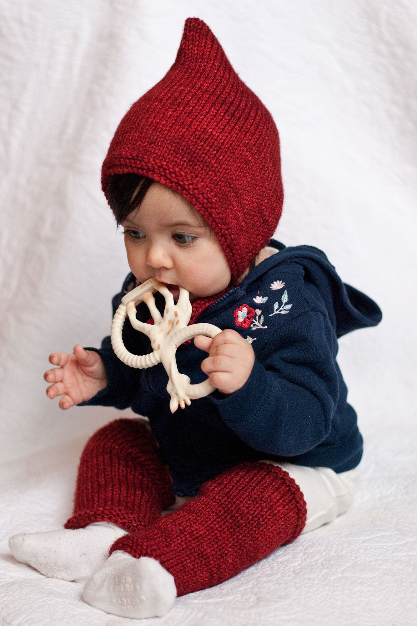 Débutant baby set free knitting pattern