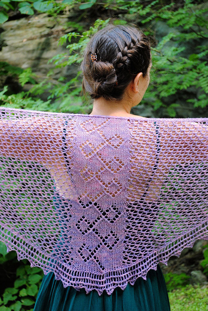 Meandering Pathway Shawl knitting pattern
