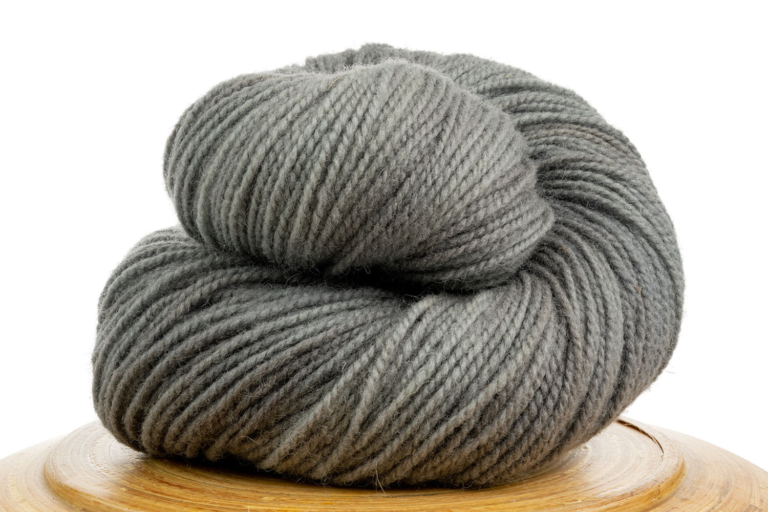 Winfield Canadian hand-dyed yarn in Fog, a medium cool grey