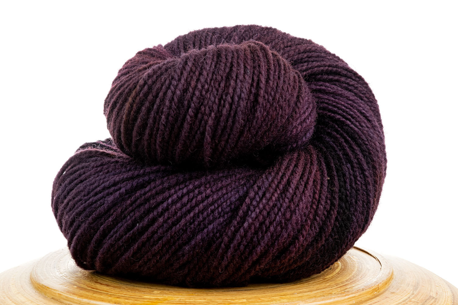Winfield Canadian hand-dyed wool yarn in Northern Sky, a dark purple