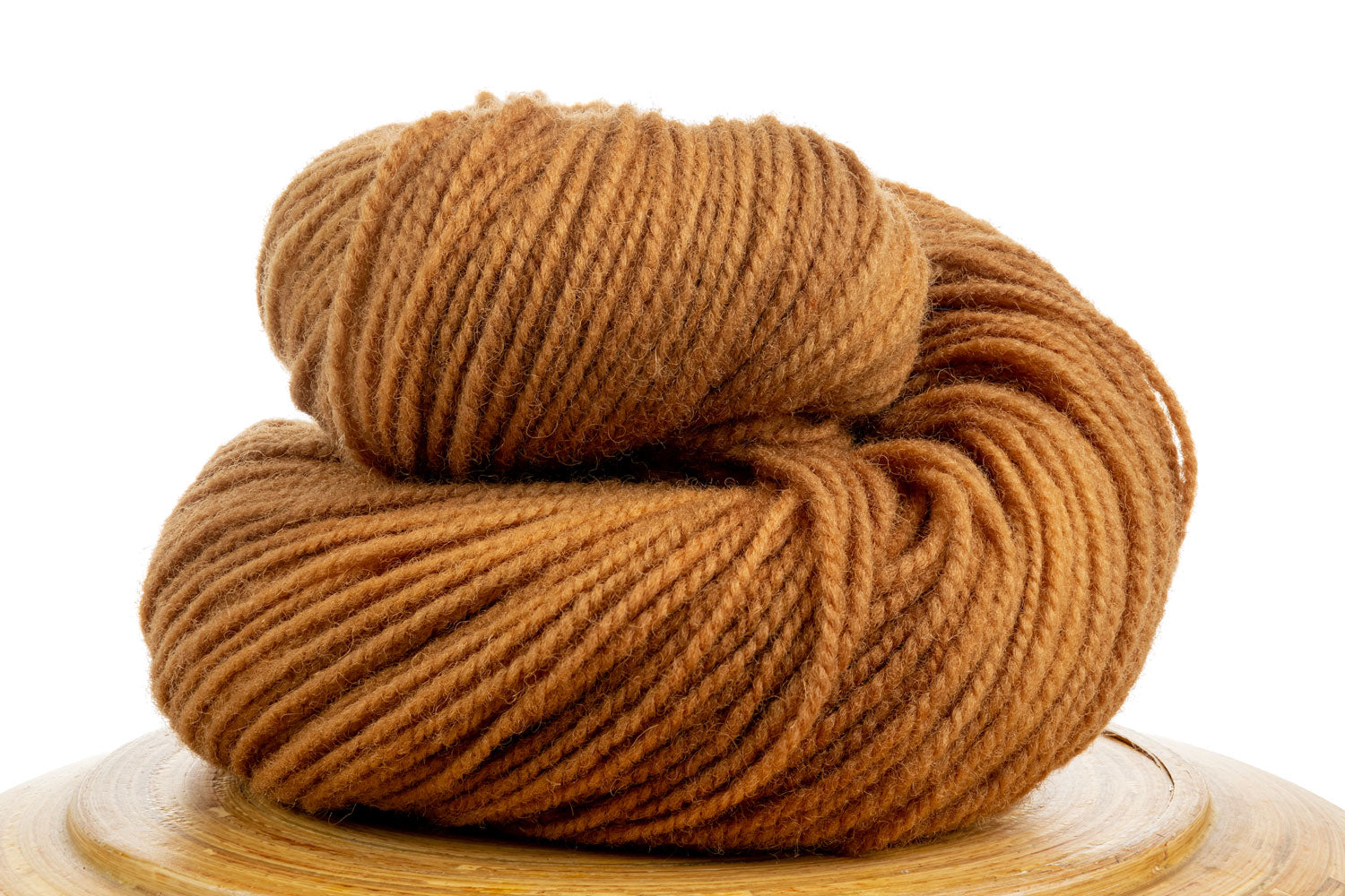 Winfield Canadian hand-dyed wool yarn in Sandy Beach, a pale brown